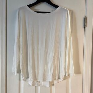 Express White Long Sleeve Women's Top